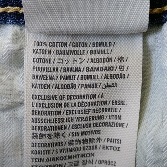 Abercrombie & Fitch Distressed Embellished Frayed Shortie Jean Shorts 0 ( W25) - Picture 11 of 16